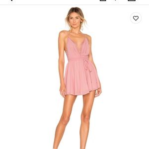 Revolve Michael Costello Justin Mini Dress in Blush